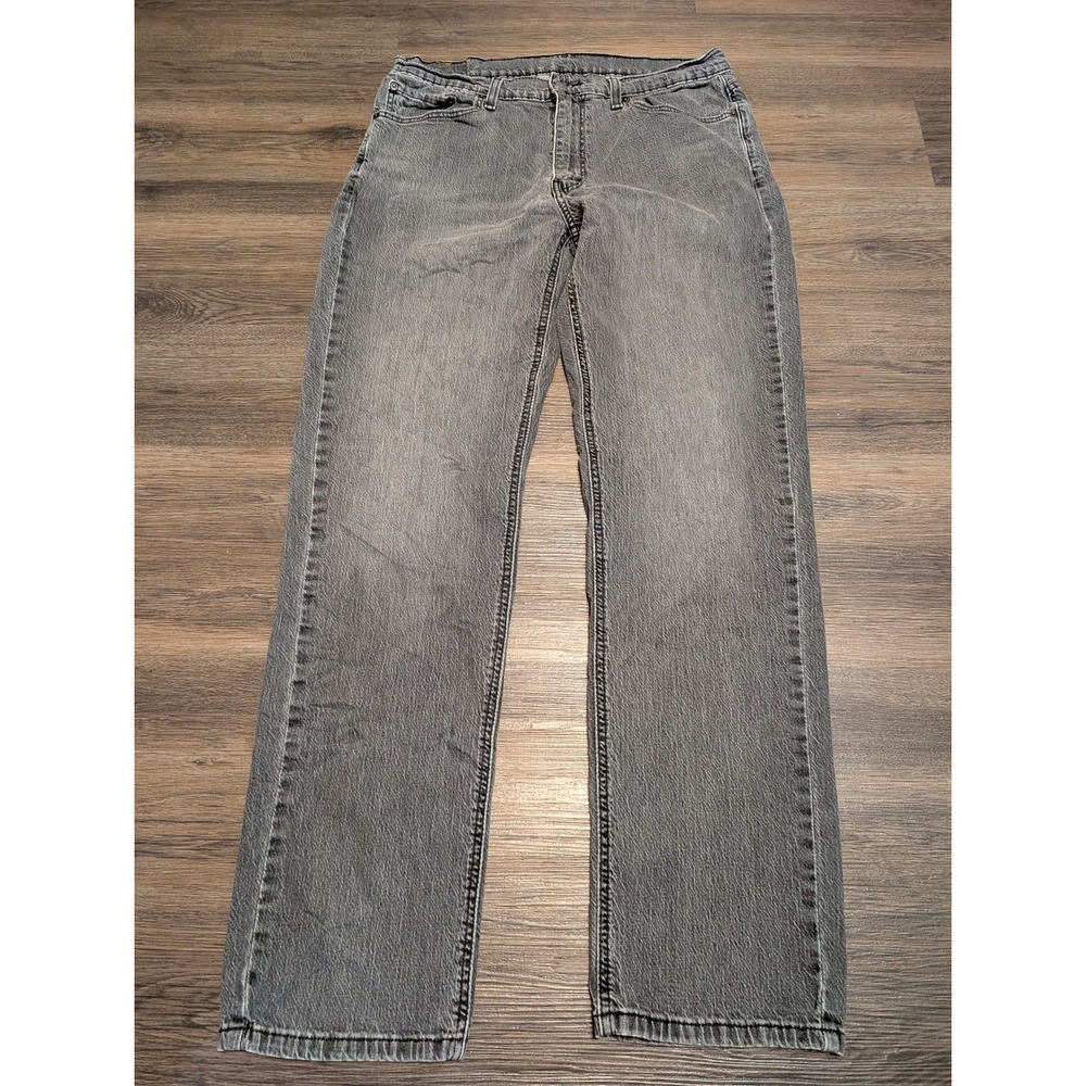 Levis 541 Athletic Taper Gray Denim Jeans Mens 36x34 Faded Stonewash S40505 AD
